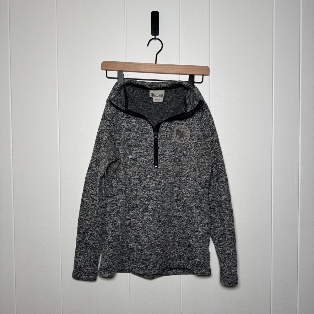 Cozy Heathered Zip-Up Sweater